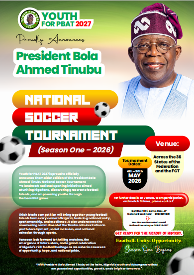 NATIONAL TOURNAMENT SOCCER Season One – 2026