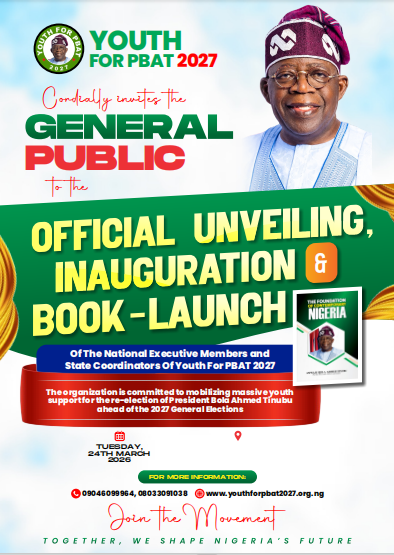 YOUTH FOR PBAT 2027 Official Unveiling • Inauguration • Book Launch